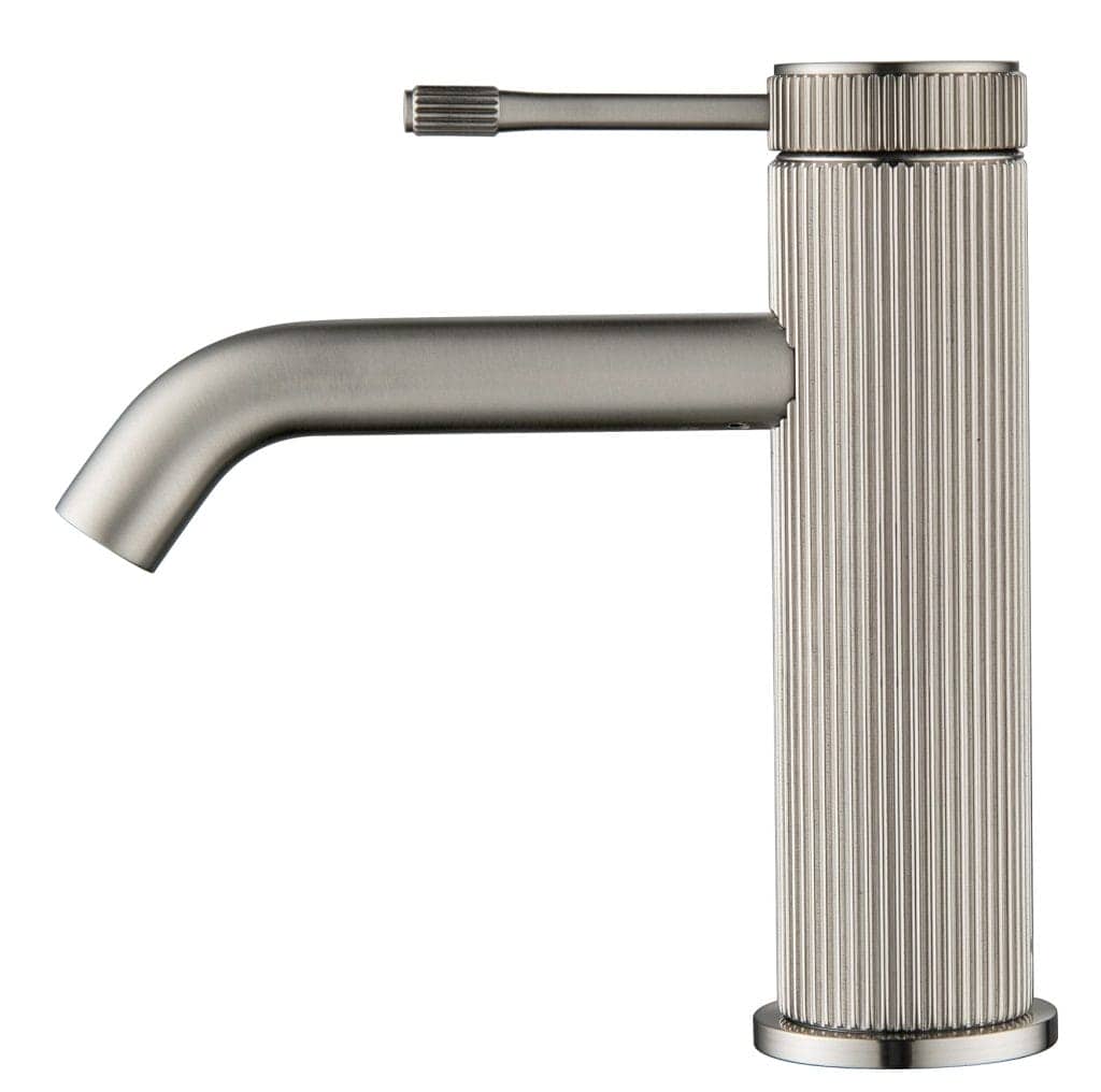 Mica Fluted Basin Mixer - Brushed Nickel