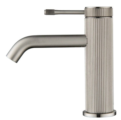 Mica Fluted Basin Mixer - Brushed Nickel