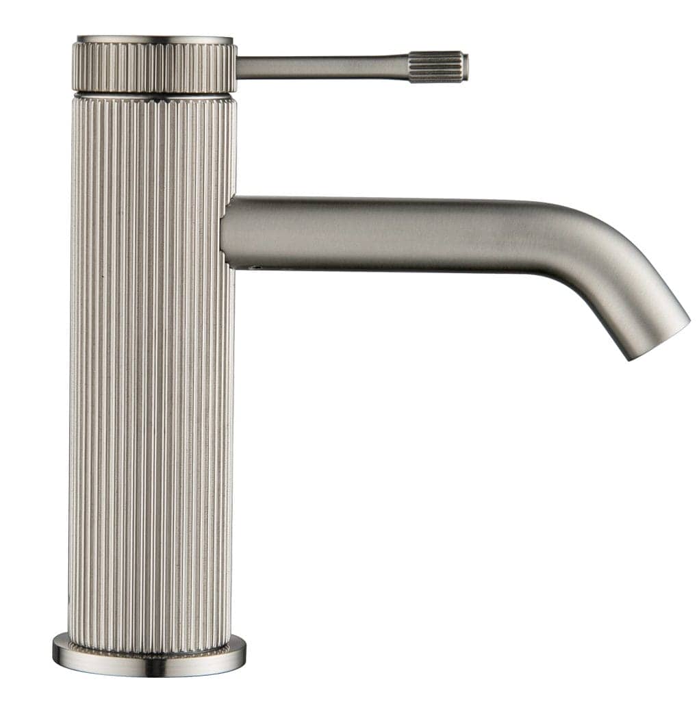 Mica Fluted Basin Mixer - Brushed Nickel