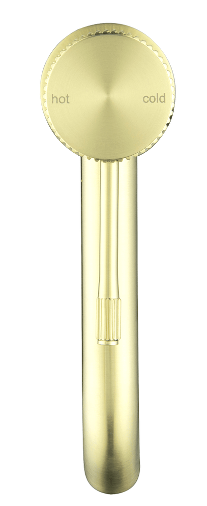 Mica Fluted Basin Mixer - French Gold