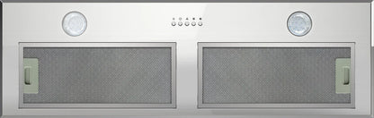 900mm SS Undermount Rangehood - 800m³/hr, LED lights