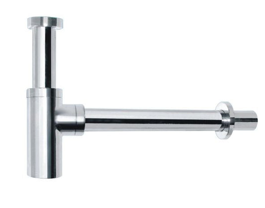 Round Chrome Bottle Trap 32mm