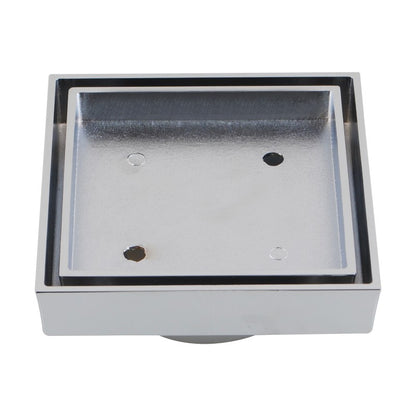 Square Chrome Electric Heated Towel Rack 4 Bars