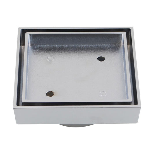 Square Chrome Electric Heated Towel Rack 4 Bars