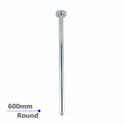 Round Chrome Ceiling Shower Arm 600mm