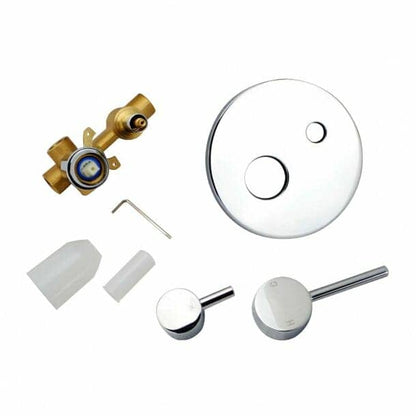 LUCID PIN Round Chrome Shower/Bath Mixer
  Diverter | CH0125.ST