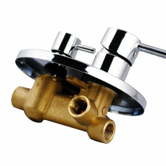LUCID PIN Round Chrome Shower/Bath Mixer
  Diverter | CH0125.ST