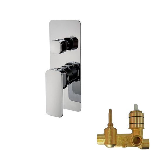 IVANO Series Chrome Wall Mixer with Diverter(color up)
