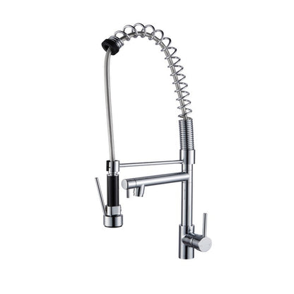 Chrome Double Spout Kitchen Mixer