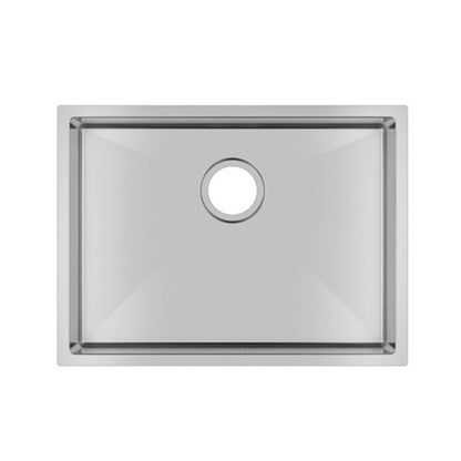(C-600)Round Corner Chrome Stainless Steel Handmade Single Bowl Kitchen Sink 600*450*230mm