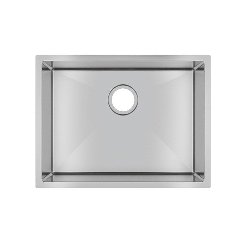 (C-600D)Round Corner Chrome Stainless Steel Handmade Single Bowl Kitchen Sink 600*450*300mm
