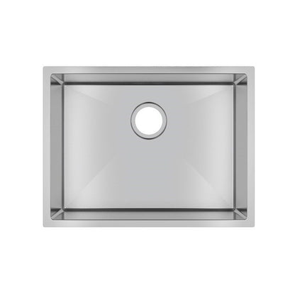 (C-600D)Round Corner Chrome Stainless Steel Handmade Single Bowl Kitchen Sink 600*450*300mm