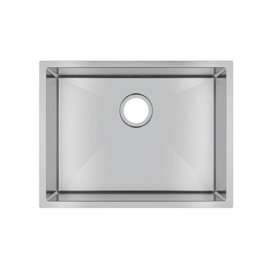 (C-600D)Round Corner Chrome Stainless Steel Handmade Single Bowl Kitchen Sink 600*450*300mm