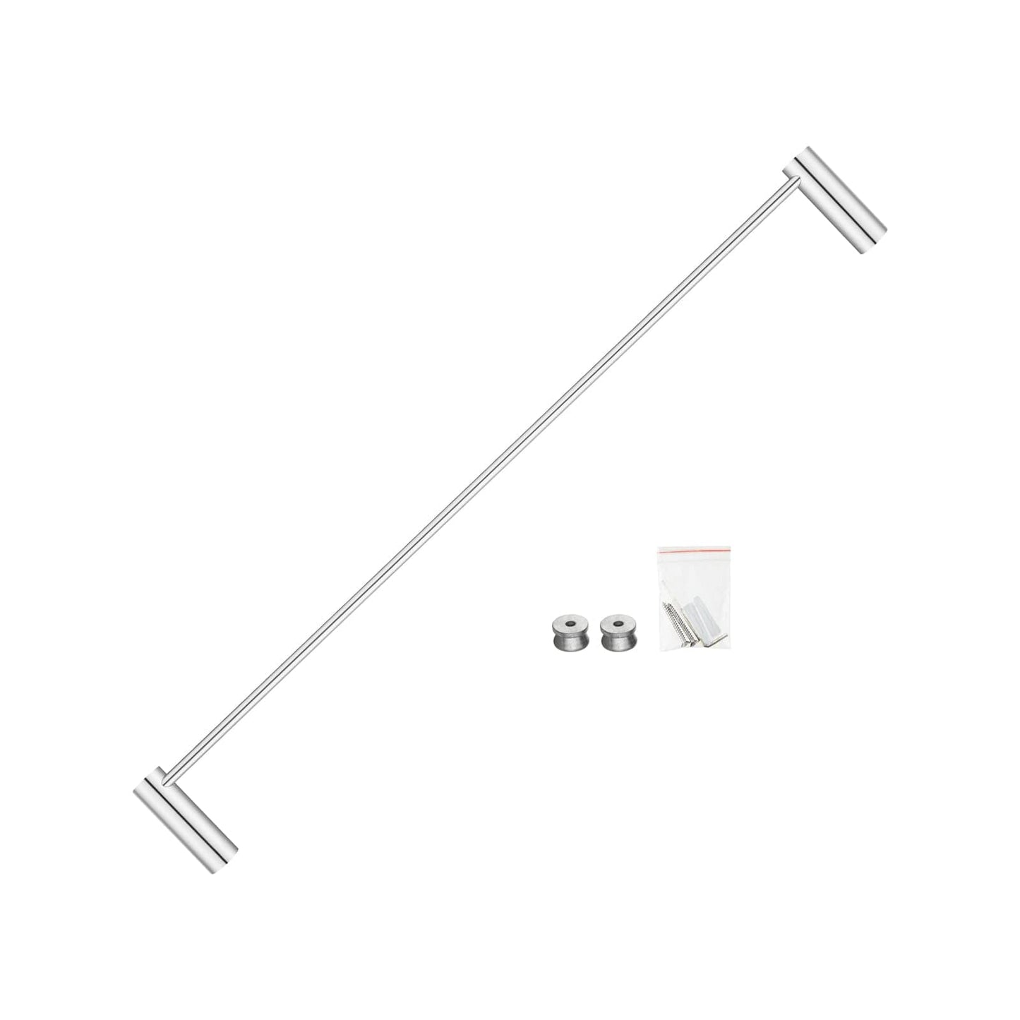 600mm Chrome Pin Single Towel Rail | CH6201.TR