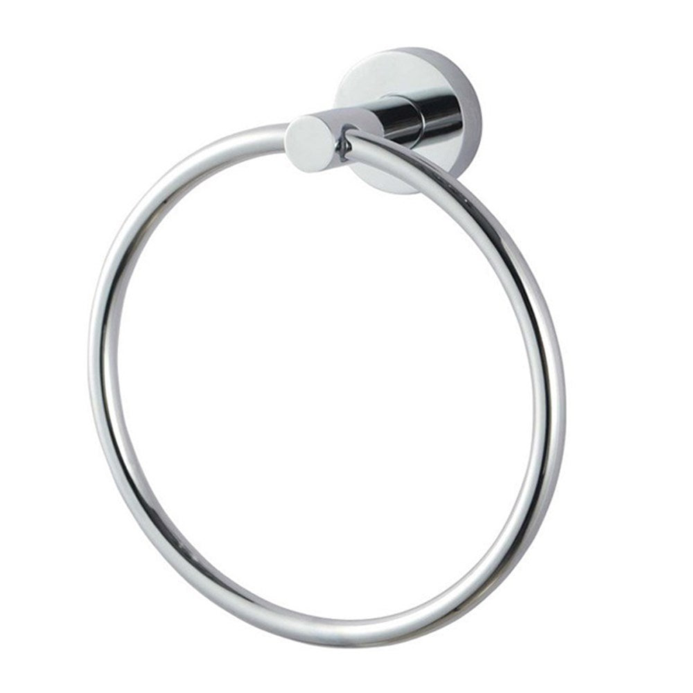 LUCID PIN Series Round Chrome Towel Ring