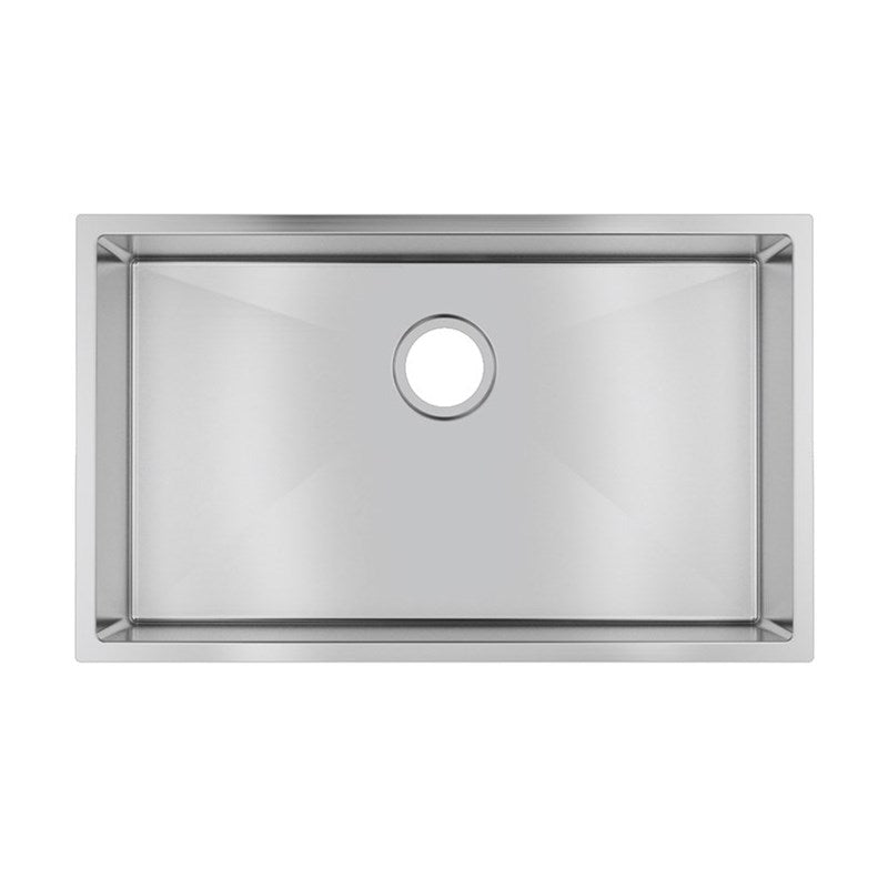 (C-762)Round Corner Chrome Stainless Steel Handmade Single Bowl Kitchen Sink 762*457*254mm
