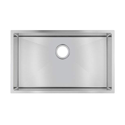 (C-762)Round Corner Chrome Stainless Steel Handmade Single Bowl Kitchen Sink 762*457*254mm