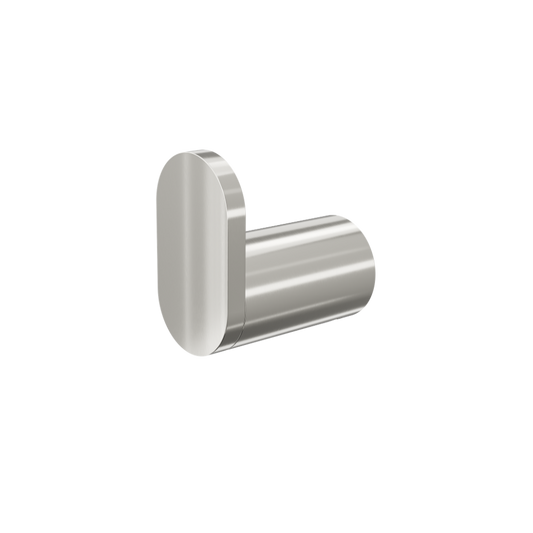 Circle Single Robe Hook - Brushed Nickel