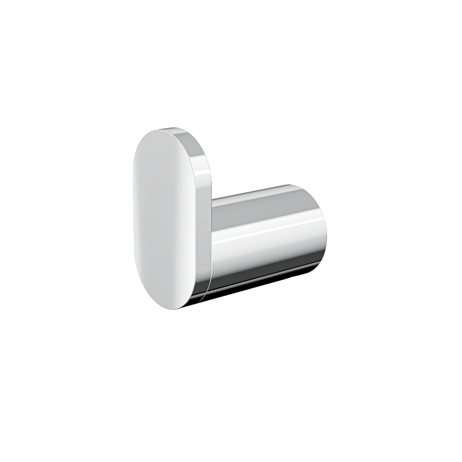 Circle Single Robe Hook - Chrome