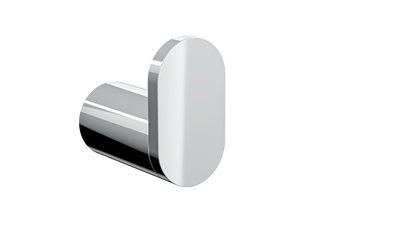 Circle Single Robe Hook - Chrome