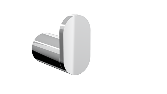 Circle Single Robe Hook - Chrome