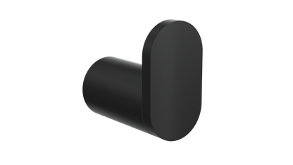 Circle Single Robe Hook - Matte Black