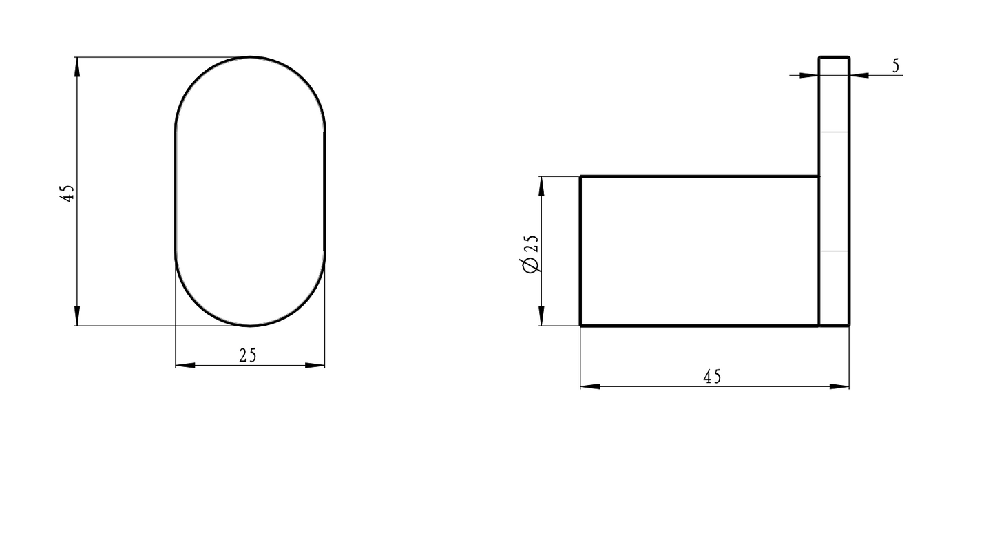 Circle Single Robe Hook - Brushed Brass