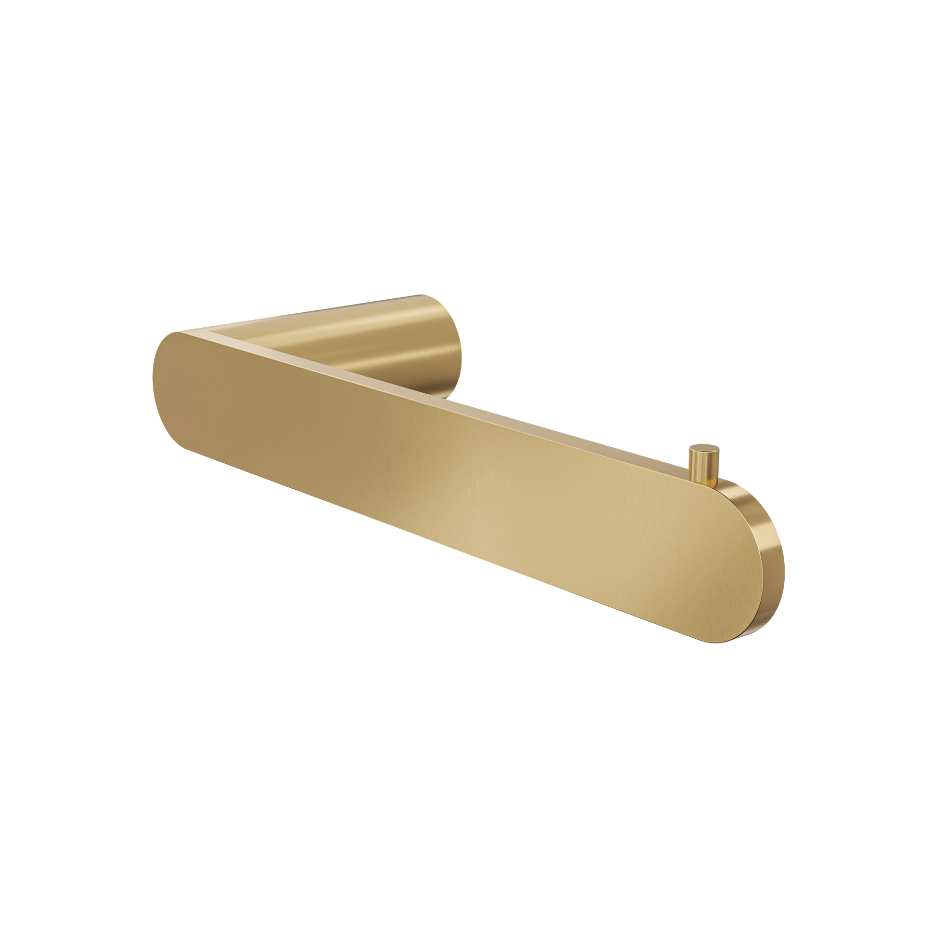 Circle Toilet Roll Holder - Brushed Brass