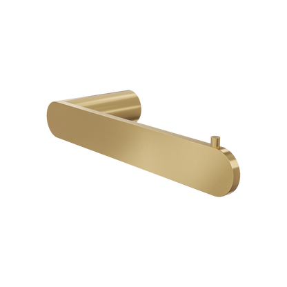 Circle Toilet Roll Holder - Brushed Brass