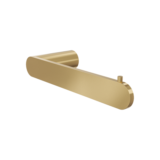 Circle Toilet Roll Holder - Brushed Brass