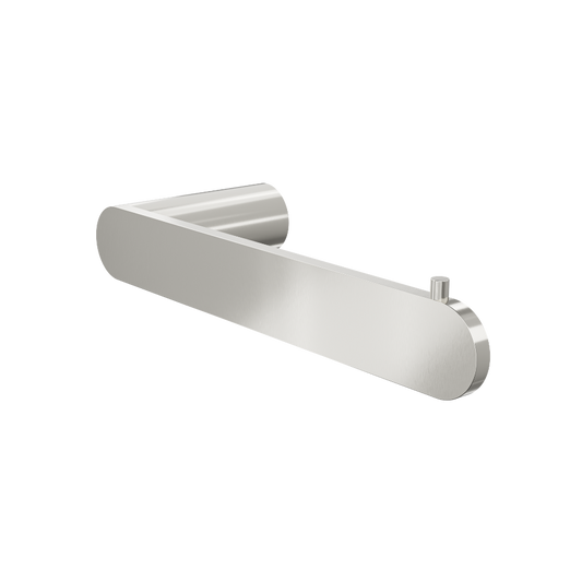 Circle Toilet Roll Holder - Brushed Nickel