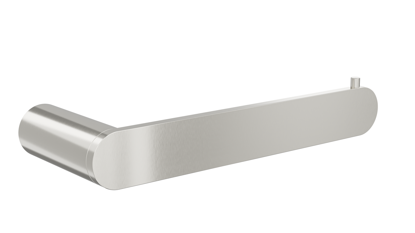 Circle Toilet Roll Holder - Brushed Nickel