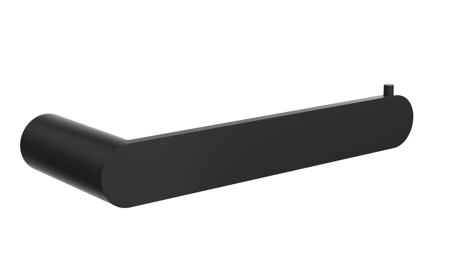 Circle Toilet Roll Holder - Matte Black