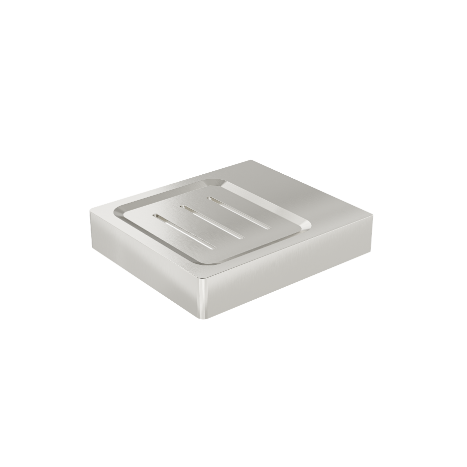 Circle Soap Dish - Brushed Nickel
