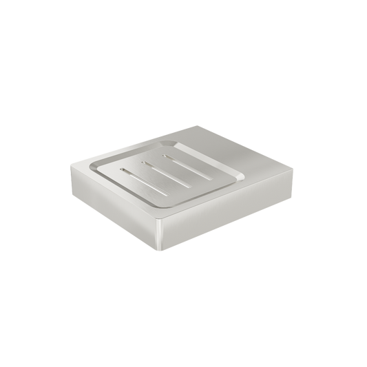 Circle Soap Dish - Brushed Nickel