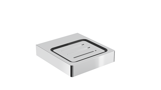 Circle Soap Dish - Chrome