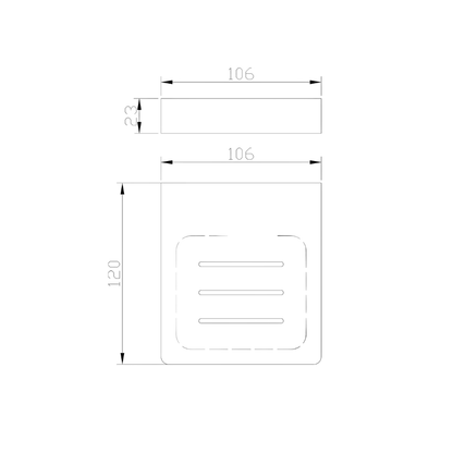 Circle Soap Dish - Chrome