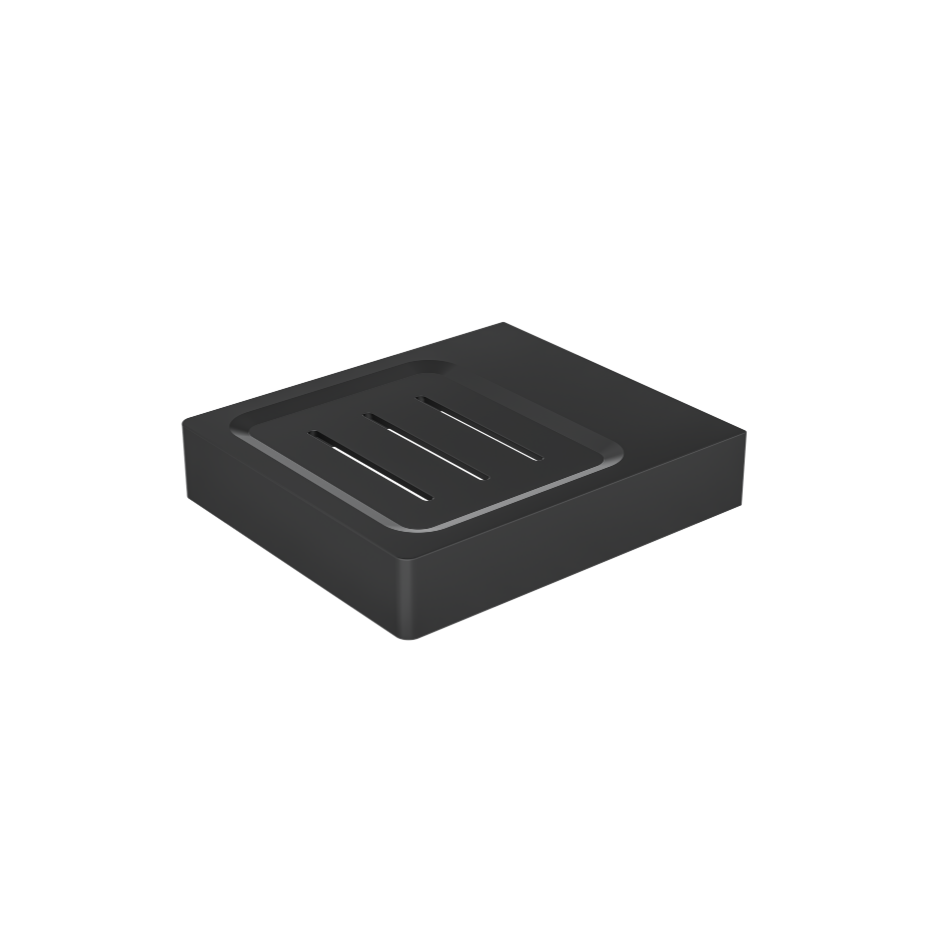Circle Soap Dish - Matte Black