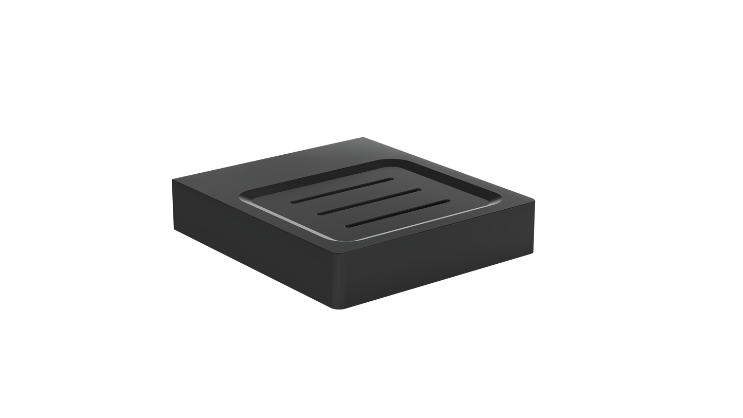 Circle Soap Dish - Matte Black