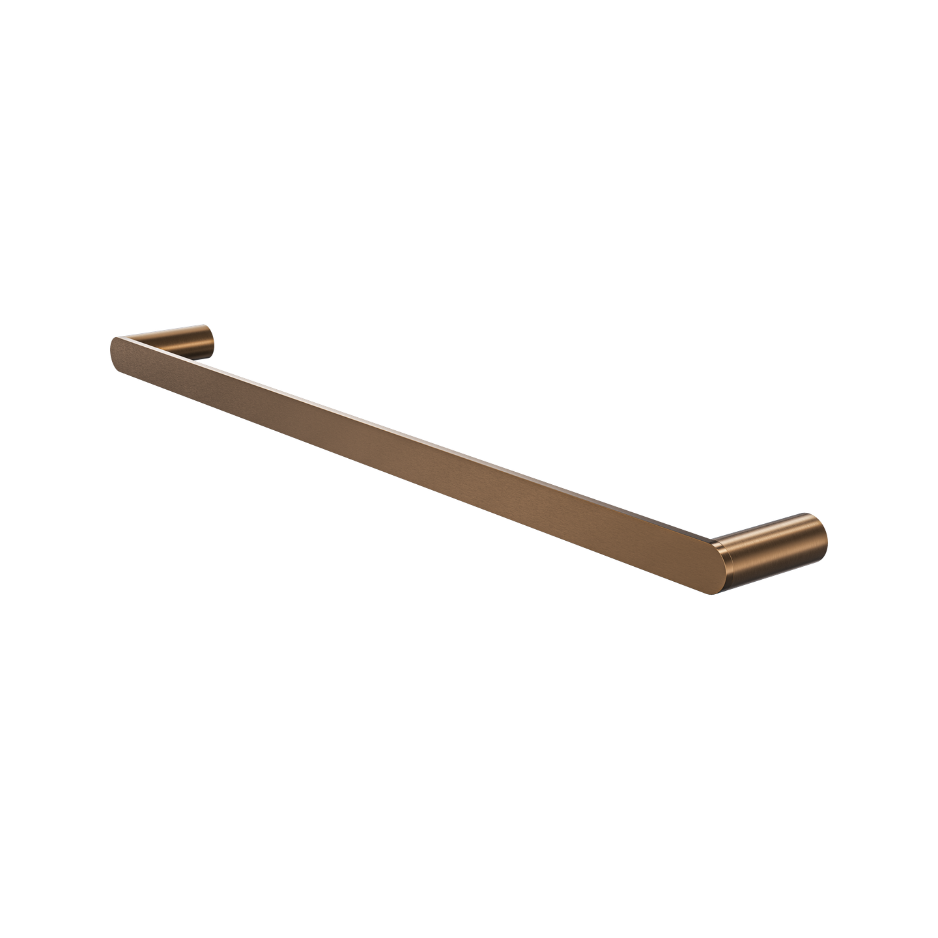 Circle 600mm Single Towel Rail - Aged Bronze