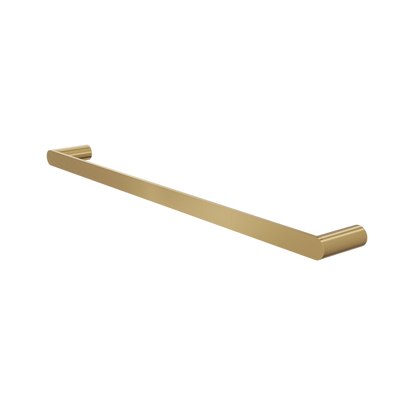 Circle 600mm Single Towel Rail - Brushed Brass