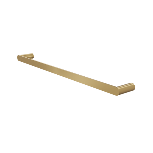 Circle 600mm Single Towel Rail - Brushed Brass