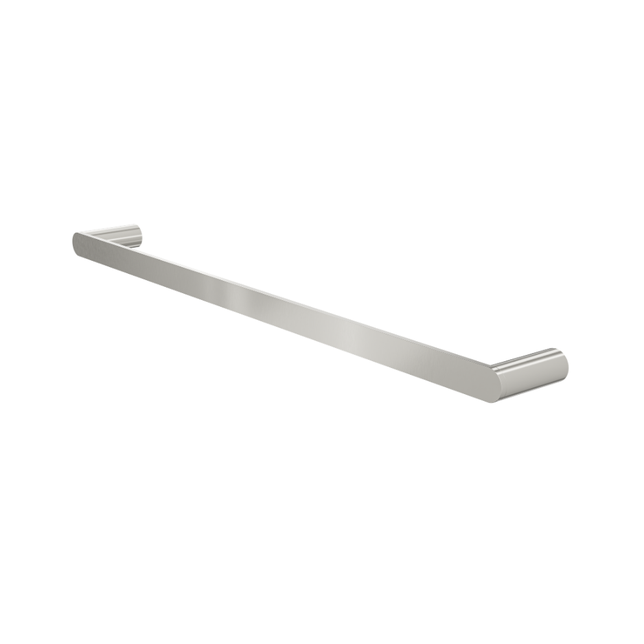 Circle 600mm Single Towel Rail - Brushed Nickel