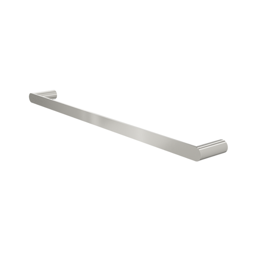 Circle 600mm Single Towel Rail - Brushed Nickel