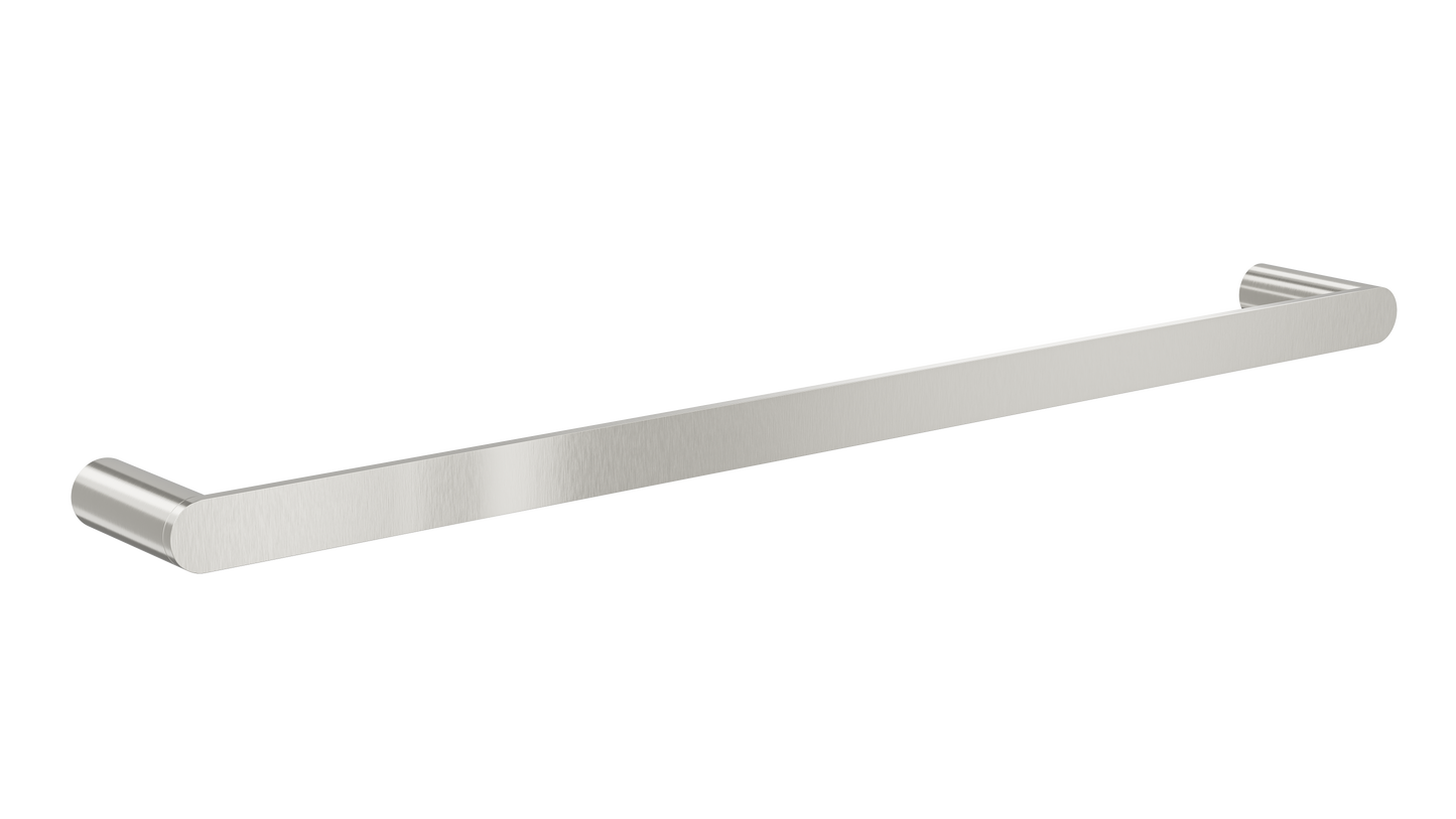 Circle 600mm Single Towel Rail - Brushed Nickel