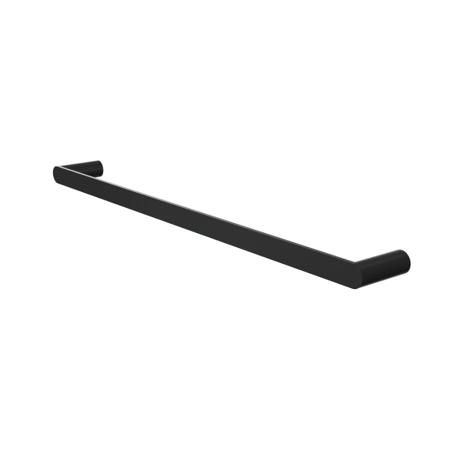 Circle 600mm Single Towel Rail - Matte Black