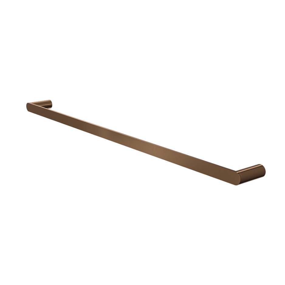 Circle 800mm Single Towel Rail - Aged Bronze