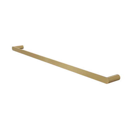 Circle 800mm Single Towel Rail - Brushed Brass