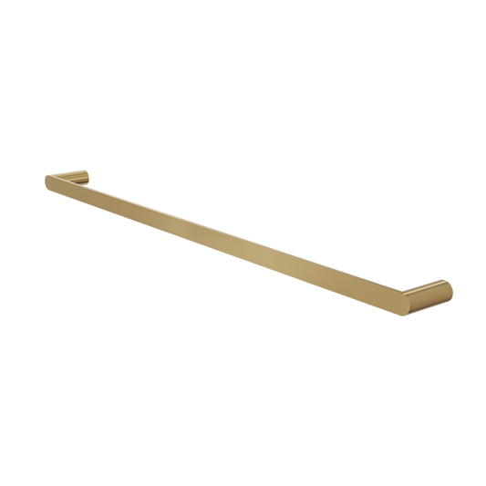 Circle 800mm Single Towel Rail - Brushed Brass