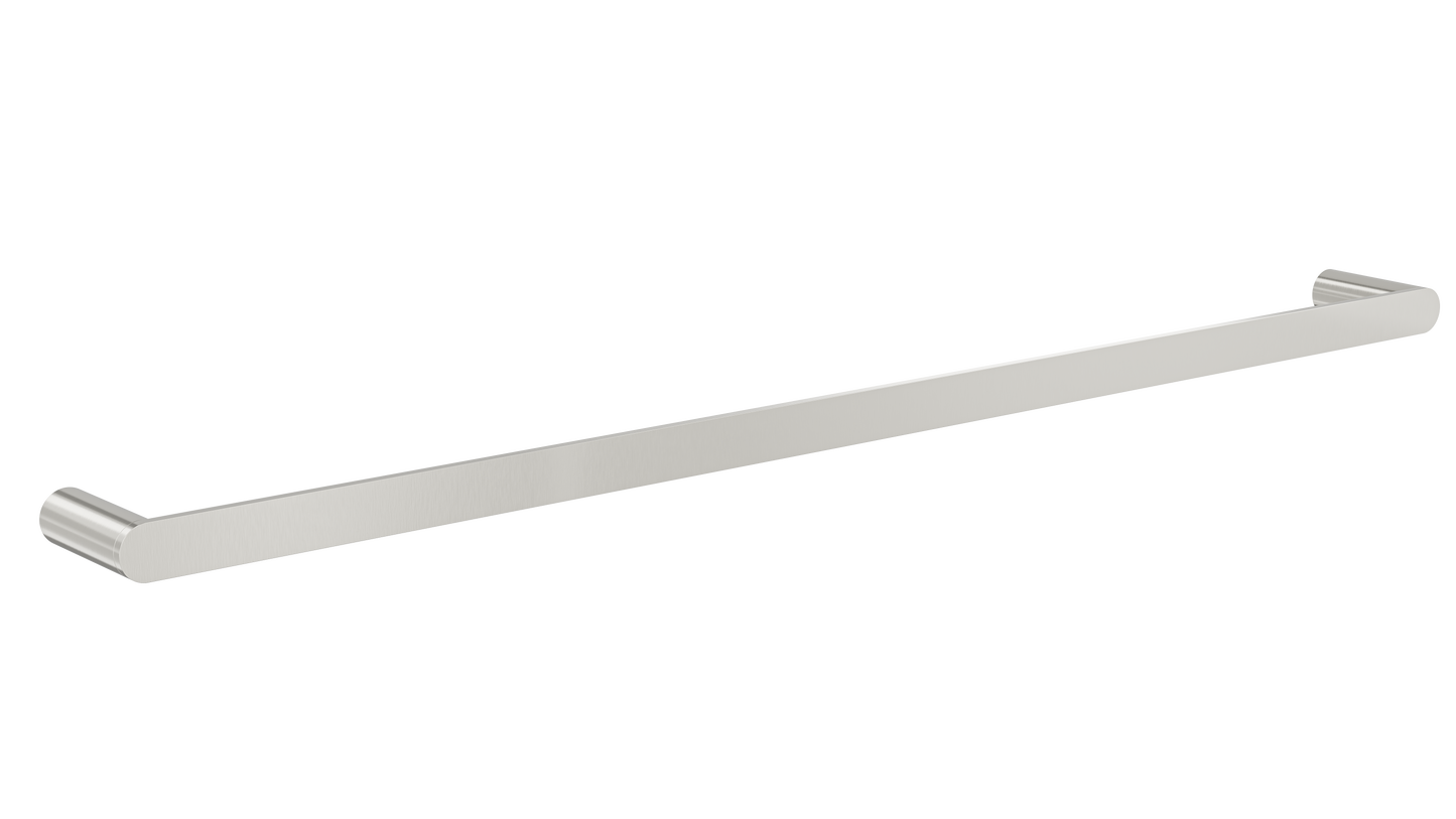 Circle 800mm Single Towel Rail - Brushed Nickel